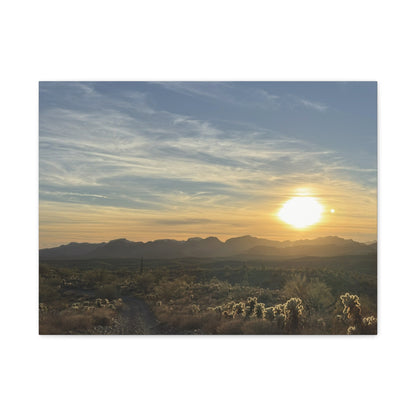 Desert Sunset Matte Canvas Wall Art