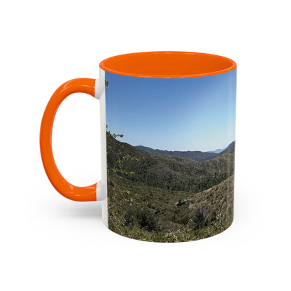 Mountain Vista Accent Coffee Mug — Scenic Desert Range (11/15 oz)