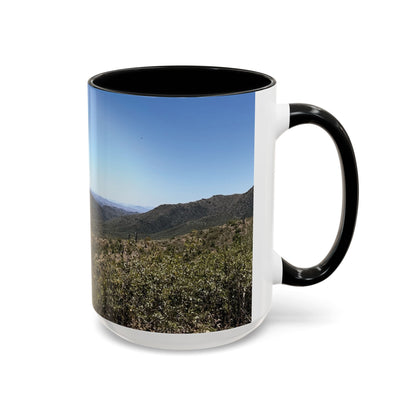 Mountain Vista Accent Coffee Mug — Scenic Desert Range (11/15 oz)