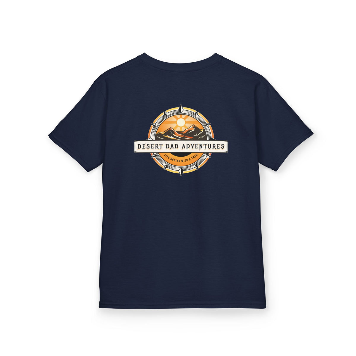 Kids Tee — Desert Dad Adventures Front And Back Logo Youth T‑Shirt