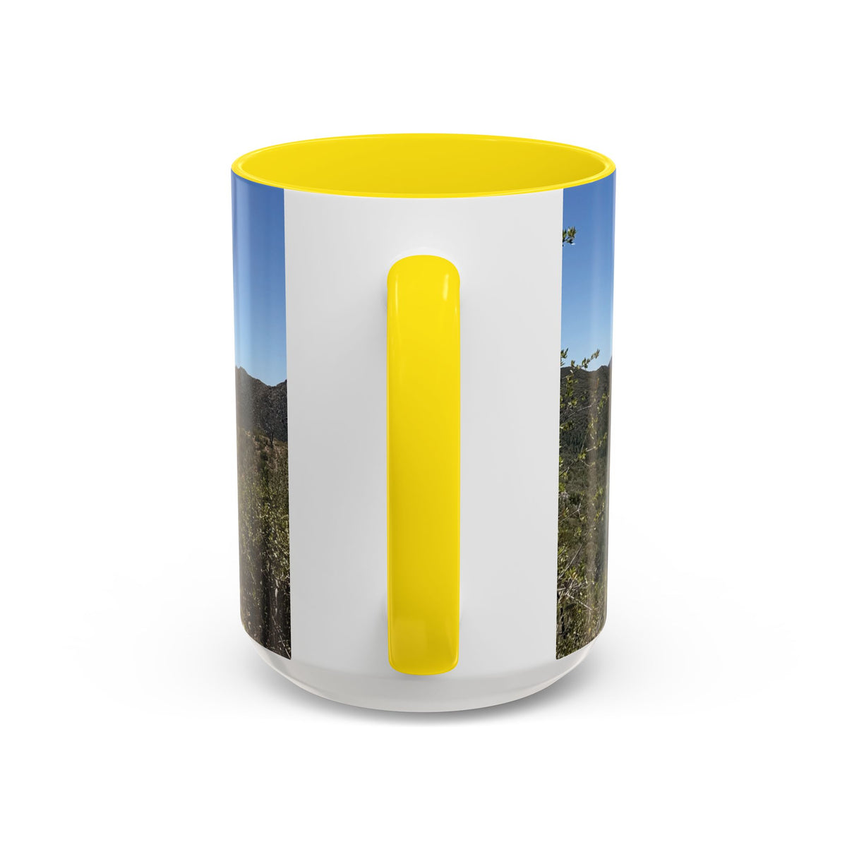 Mountain Vista Accent Coffee Mug — Scenic Desert Range (11/15 oz)
