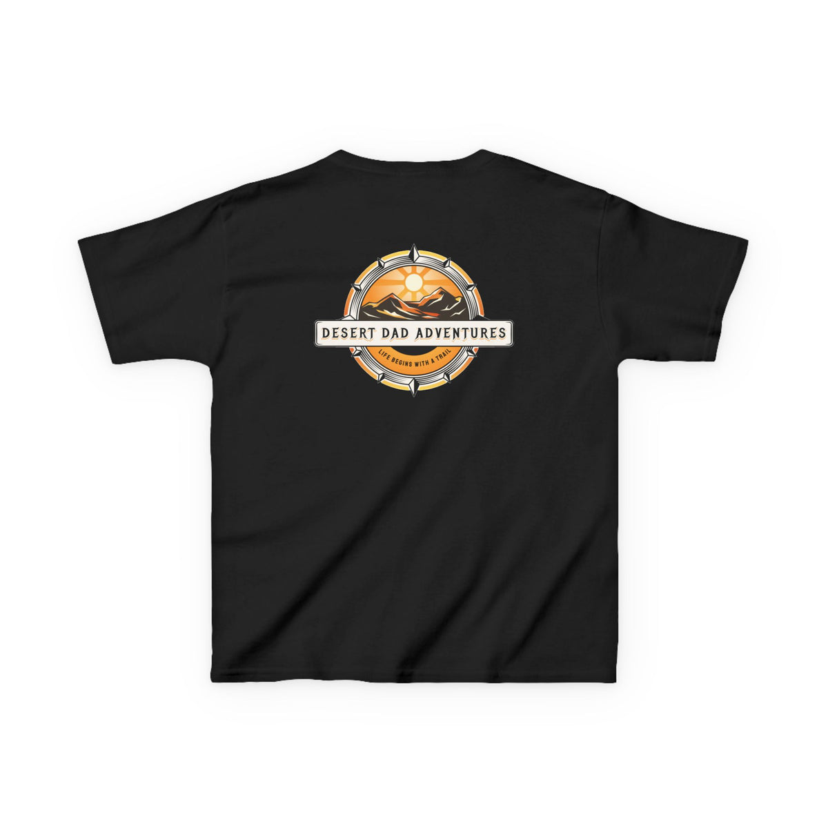Kids Tee — Desert Dad Adventures Front And Back Logo Youth T‑Shirt