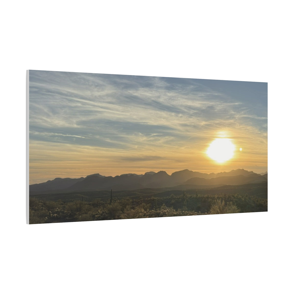 Desert Sunset Matte Canvas Wall Art