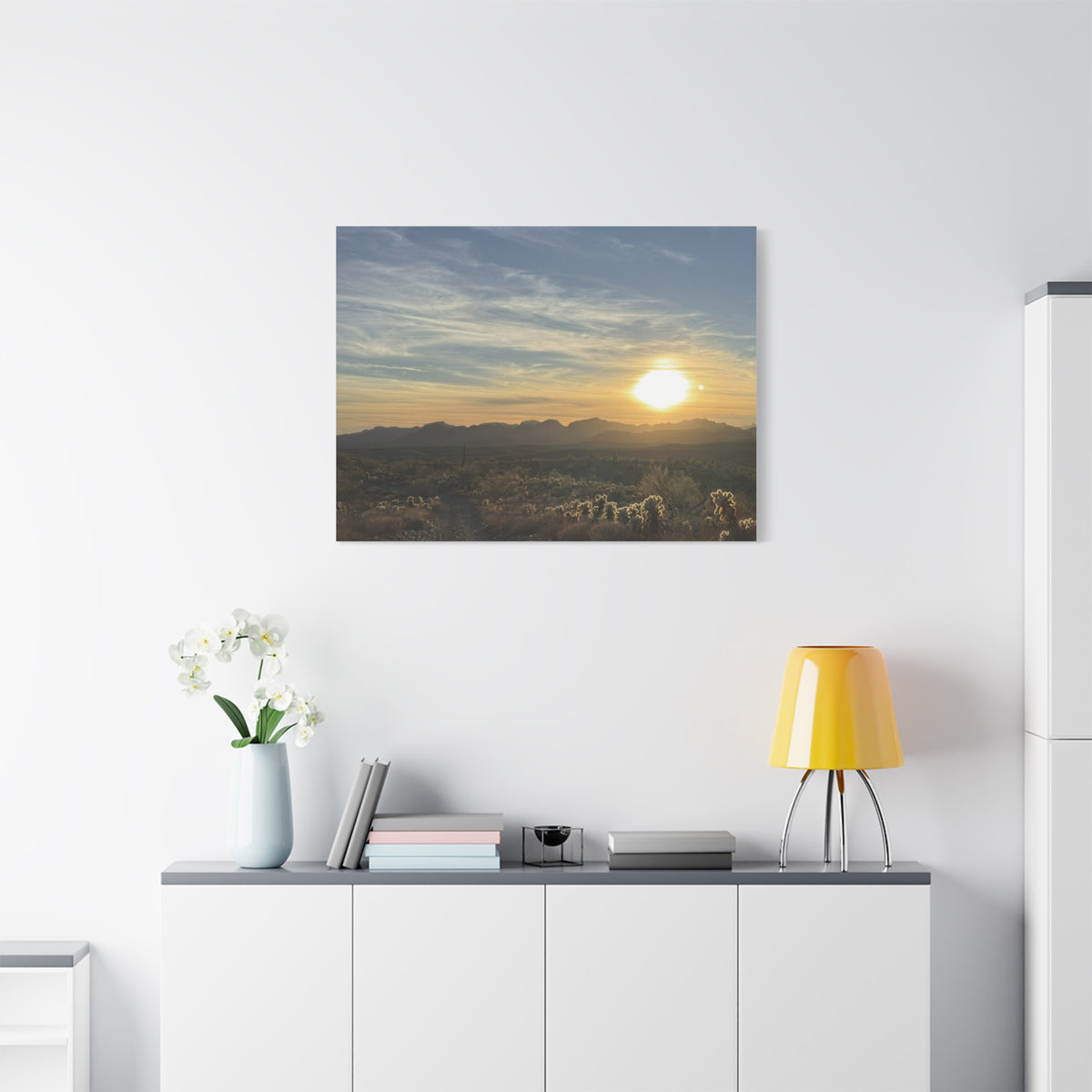 Desert Sunset Matte Canvas Wall Art
