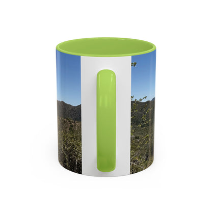 Mountain Vista Accent Coffee Mug — Scenic Desert Range (11/15 oz)