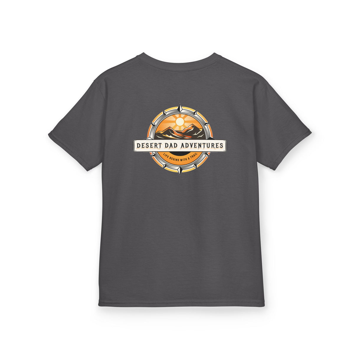Kids Tee — Desert Dad Adventures Front And Back Logo Youth T‑Shirt