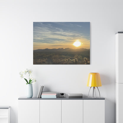Desert Sunset Matte Canvas Wall Art