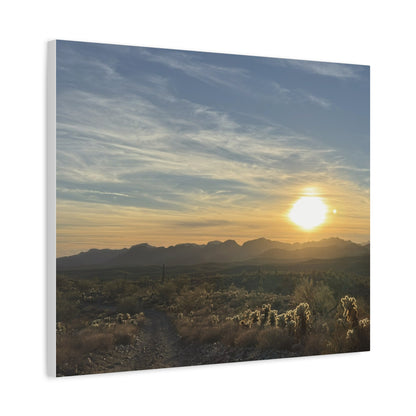 Desert Sunset Matte Canvas Wall Art