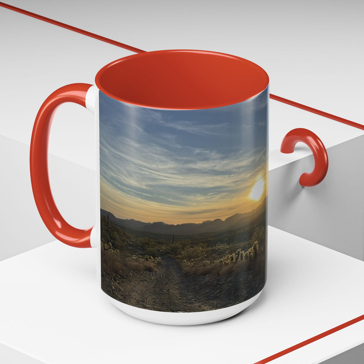 Desert Sunset Accent Coffee Mug (11/15oz)