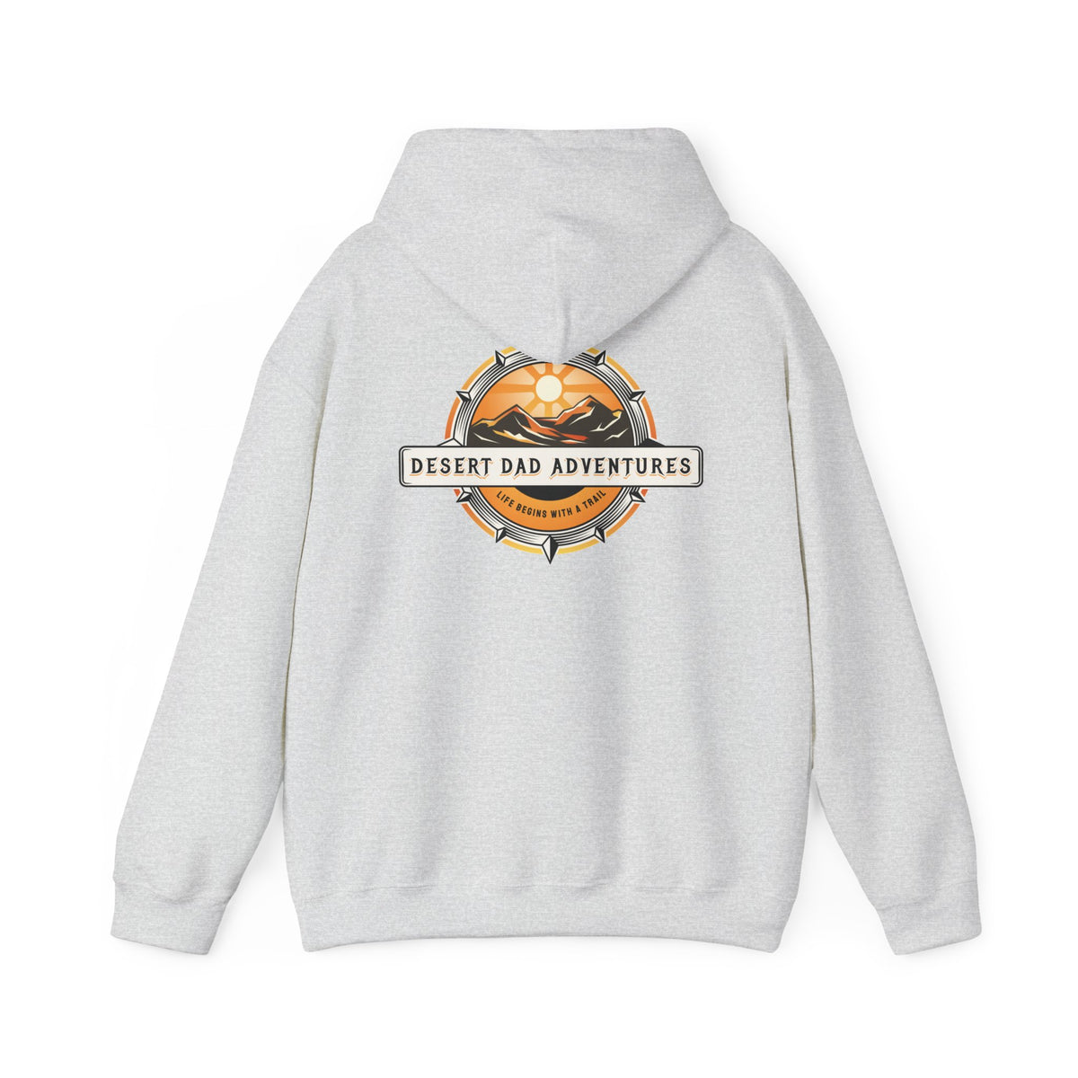 Desert Dad Adventures Pullover Hoodie — Front And Back Logo