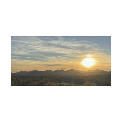 Desert Sunset Matte Canvas Wall Art