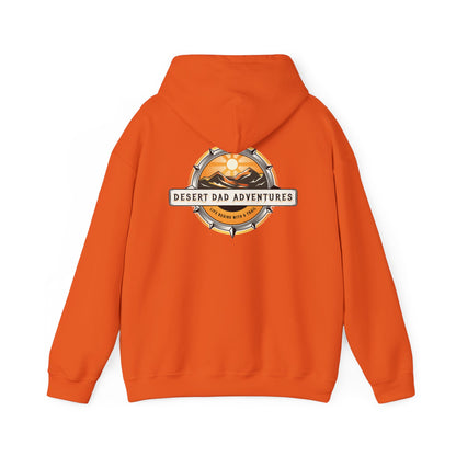 Desert Dad Adventures Pullover Hoodie — Front And Back Logo
