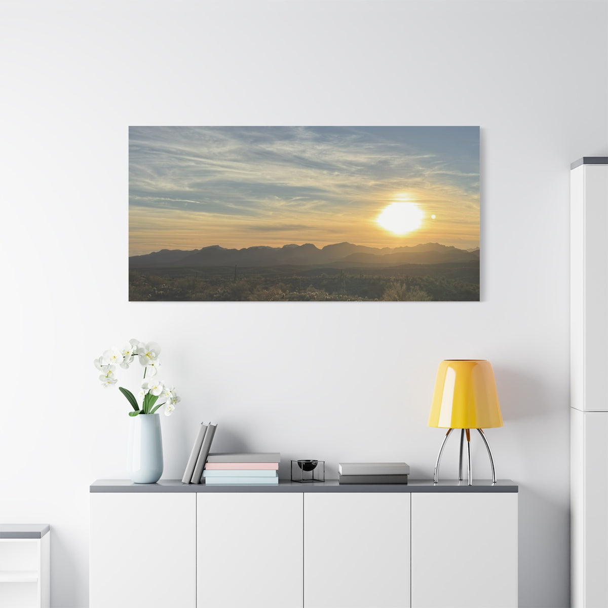 Desert Sunset Matte Canvas Wall Art