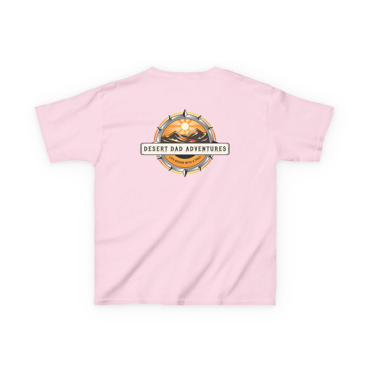 Kids Tee — Desert Dad Adventures Front And Back Logo Youth T‑Shirt
