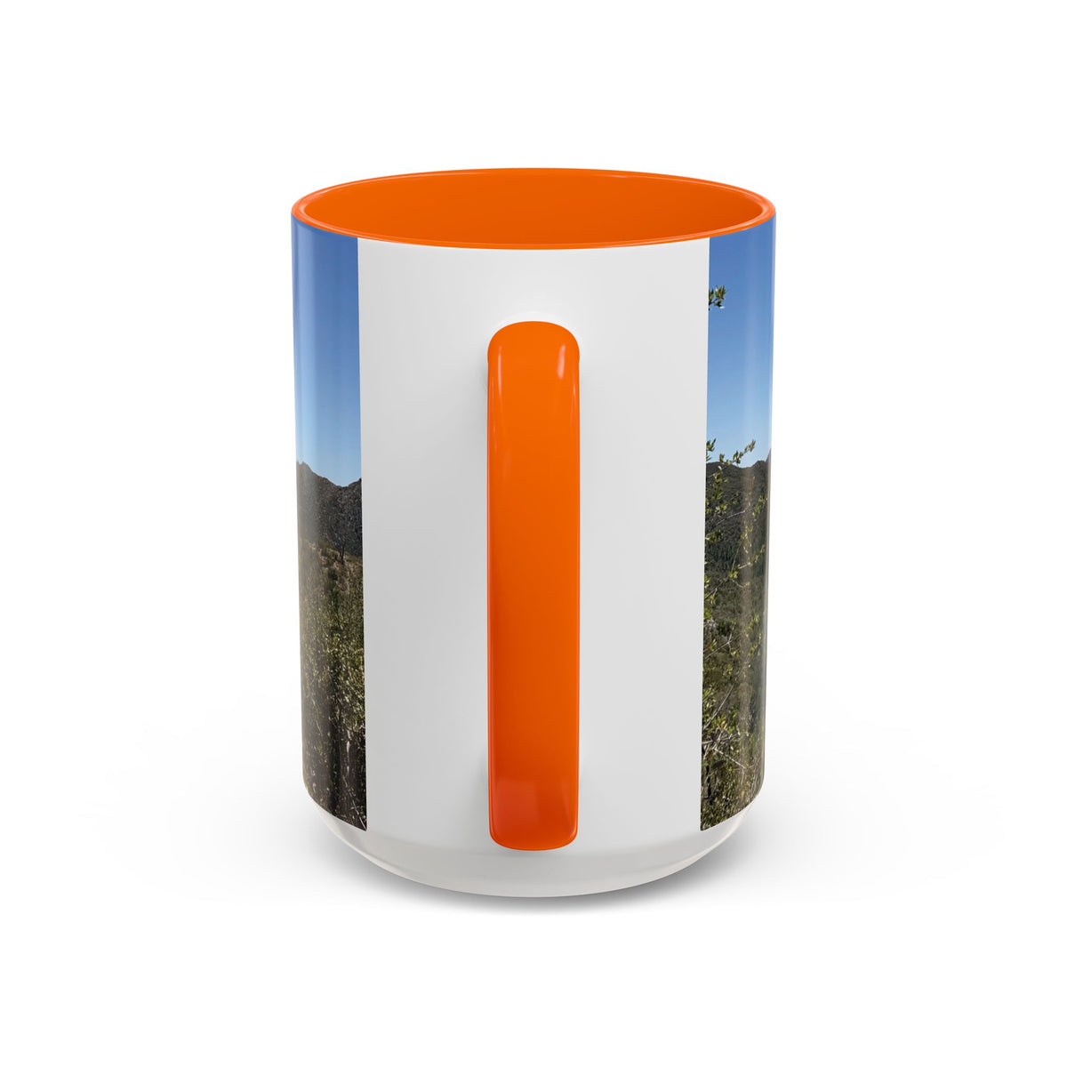 Mountain Vista Accent Coffee Mug — Scenic Desert Range (11/15 oz)