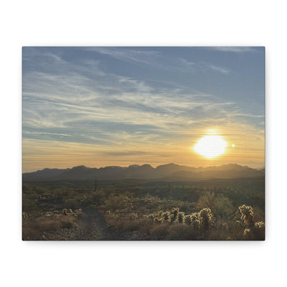 Desert Sunset Matte Canvas Wall Art