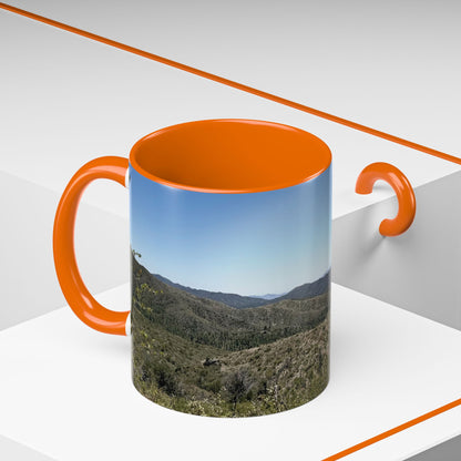 Mountain Vista Accent Coffee Mug — Scenic Desert Range (11/15 oz)