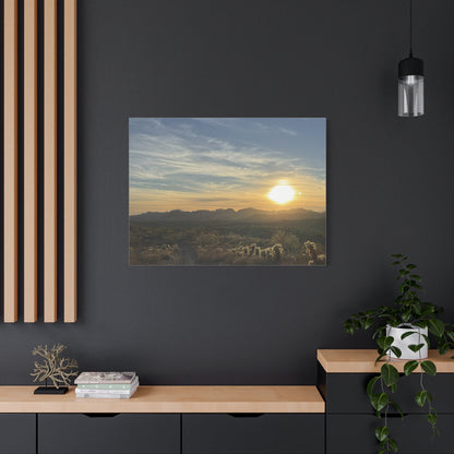Desert Sunset Matte Canvas Wall Art