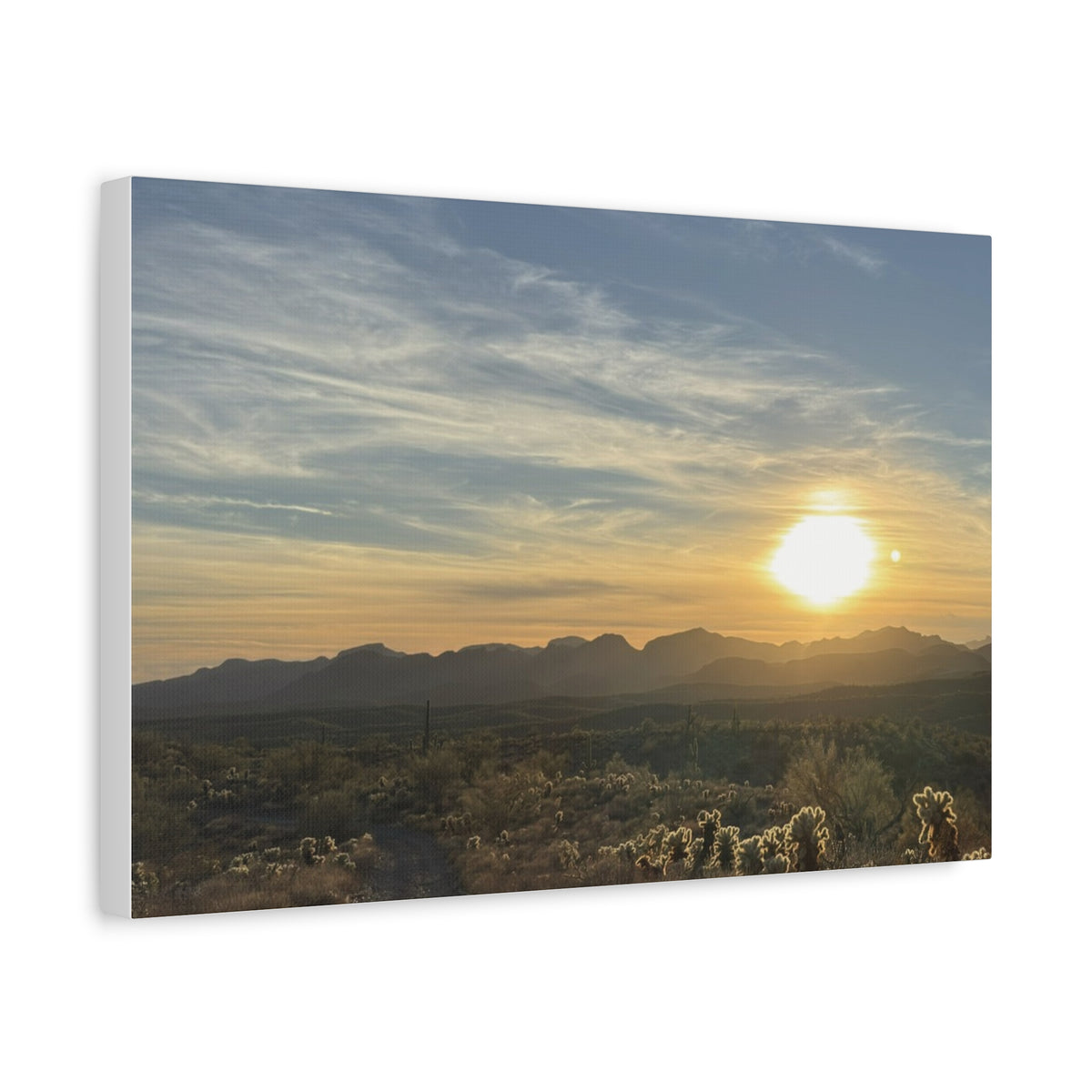 Desert Sunset Matte Canvas Wall Art