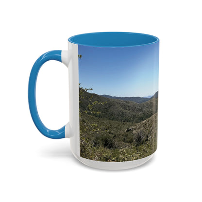Mountain Vista Accent Coffee Mug — Scenic Desert Range (11/15 oz)