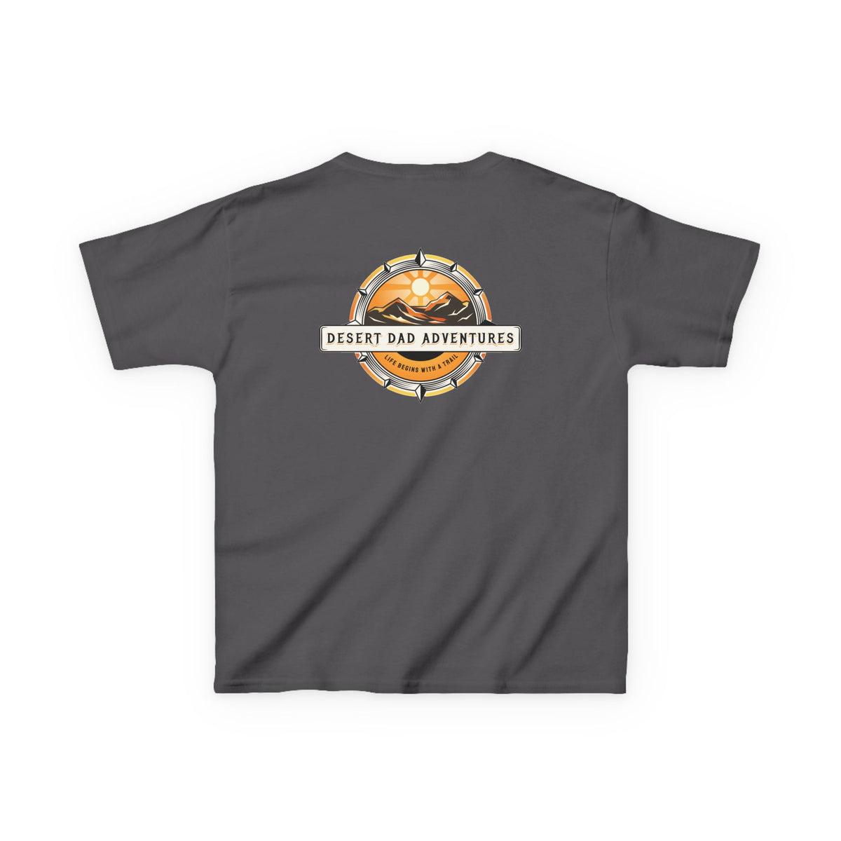 Kids Tee — Desert Dad Adventures Front And Back Logo Youth T‑Shirt