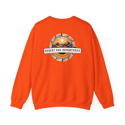 Desert Dad Adventures Crewneck Sweatshirt — Front And Back Logo