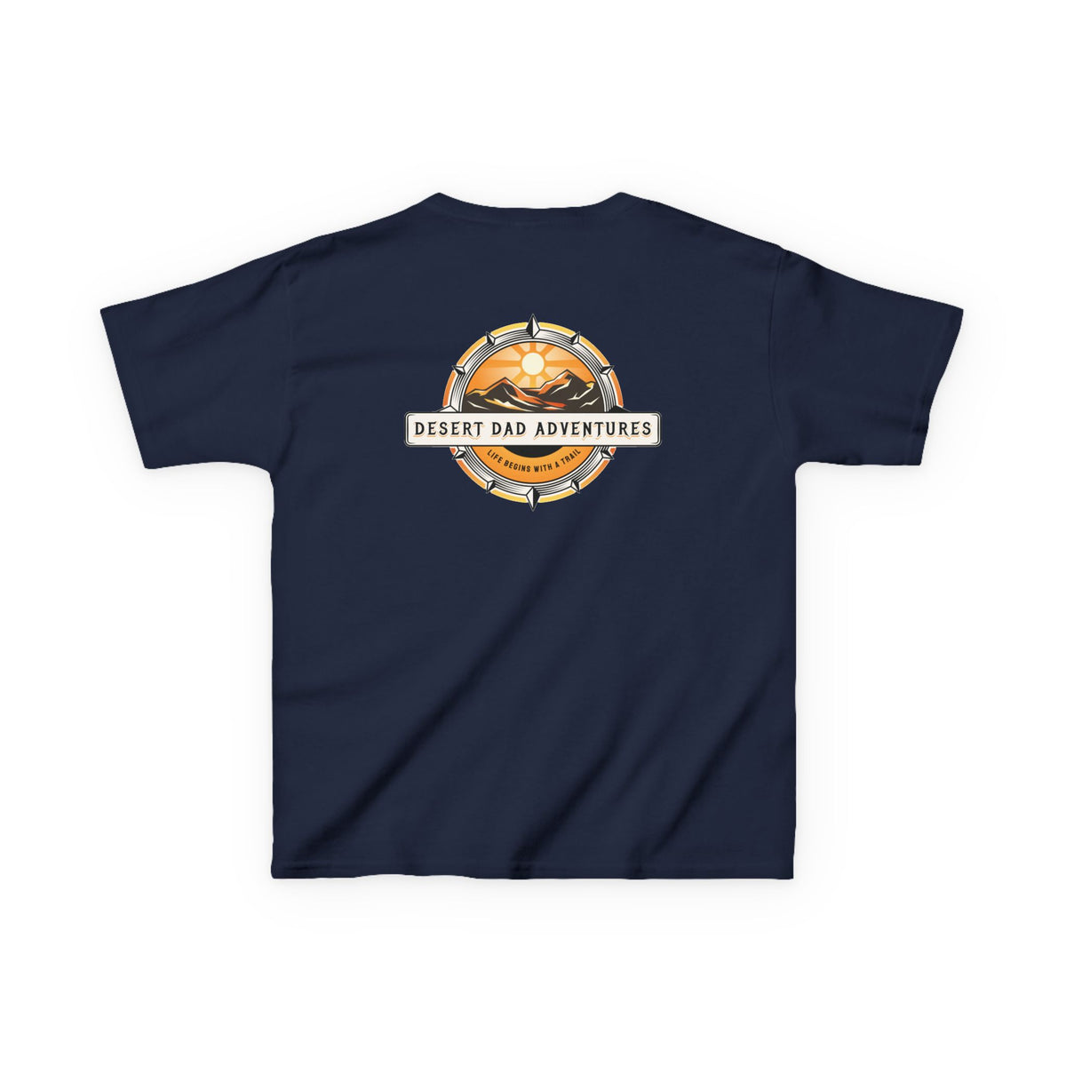 Kids Tee — Desert Dad Adventures Front And Back Logo Youth T‑Shirt