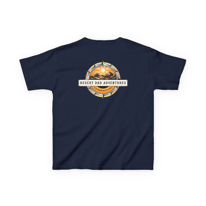Kids Tee — Desert Dad Adventures Front And Back Logo Youth T‑Shirt