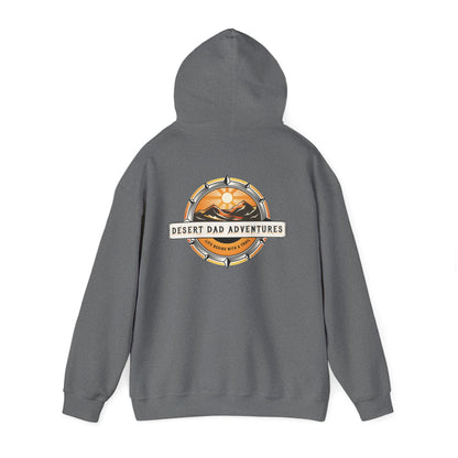 Desert Dad Adventures Pullover Hoodie — Front And Back Logo