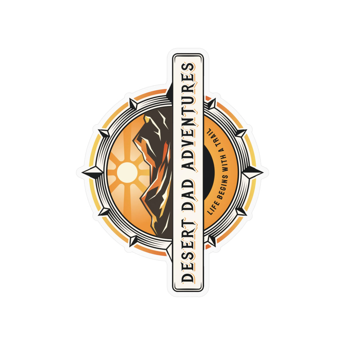 Desert Dad Adventures Emblem Vinyl Sticker