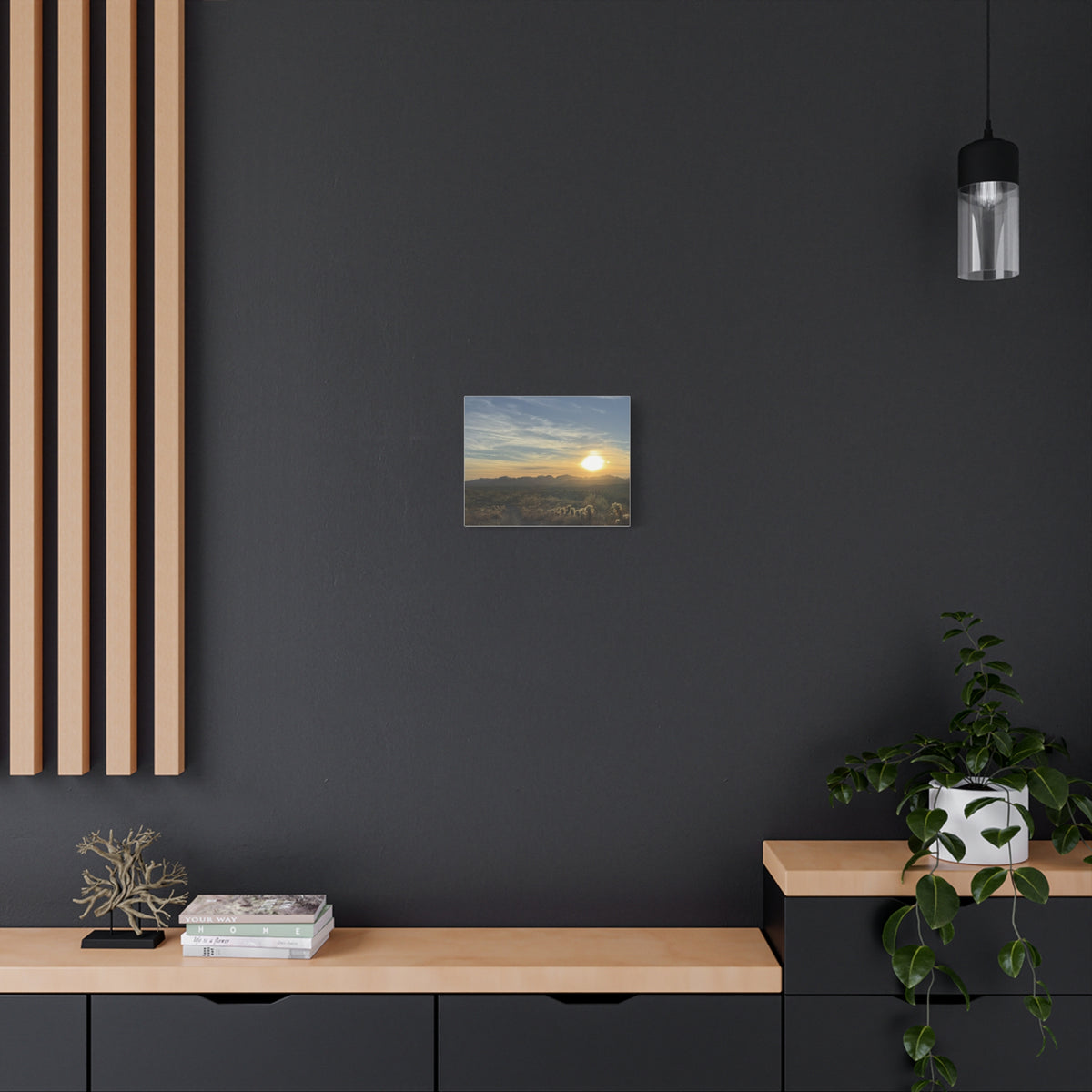 Desert Sunset Matte Canvas Wall Art