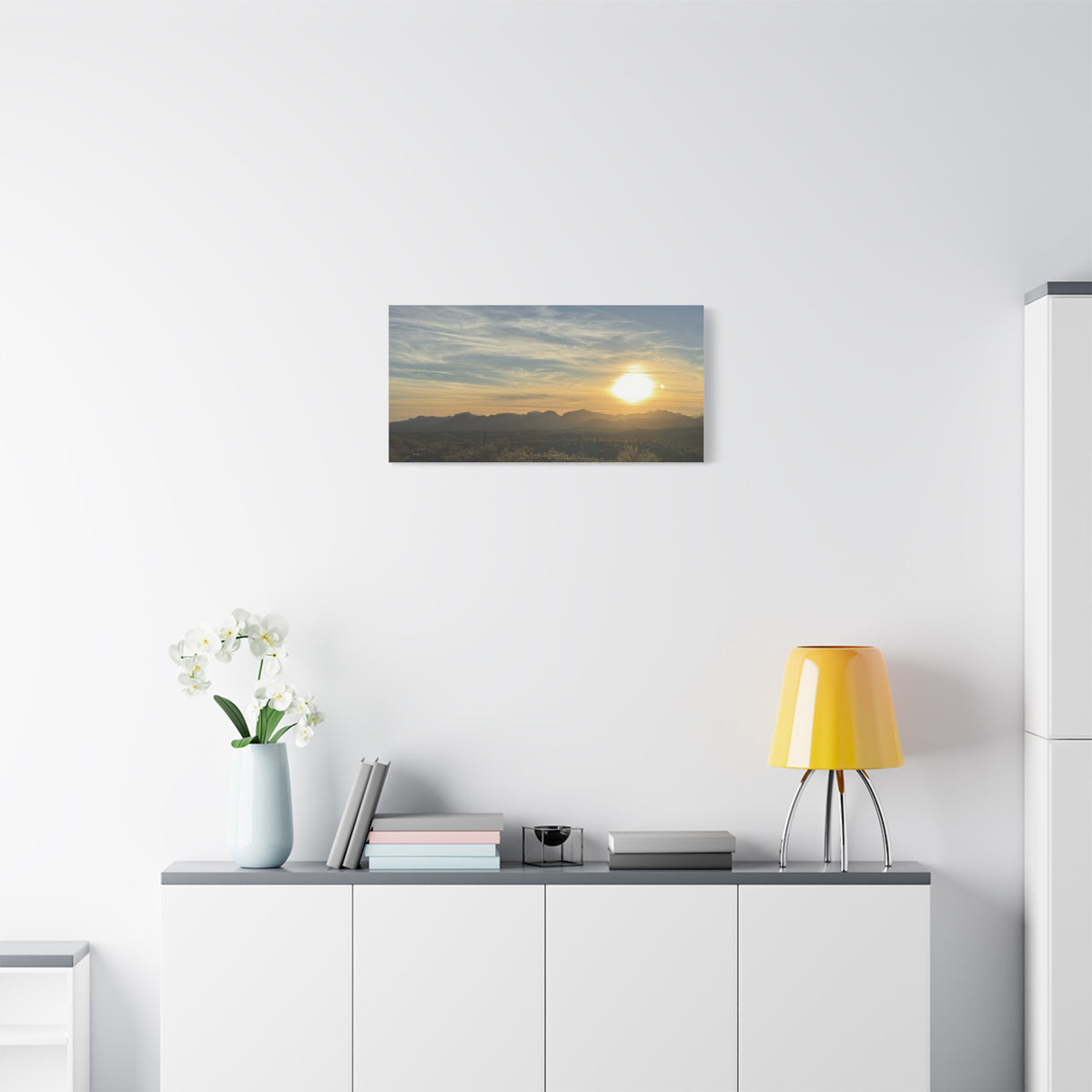 Desert Sunset Matte Canvas Wall Art