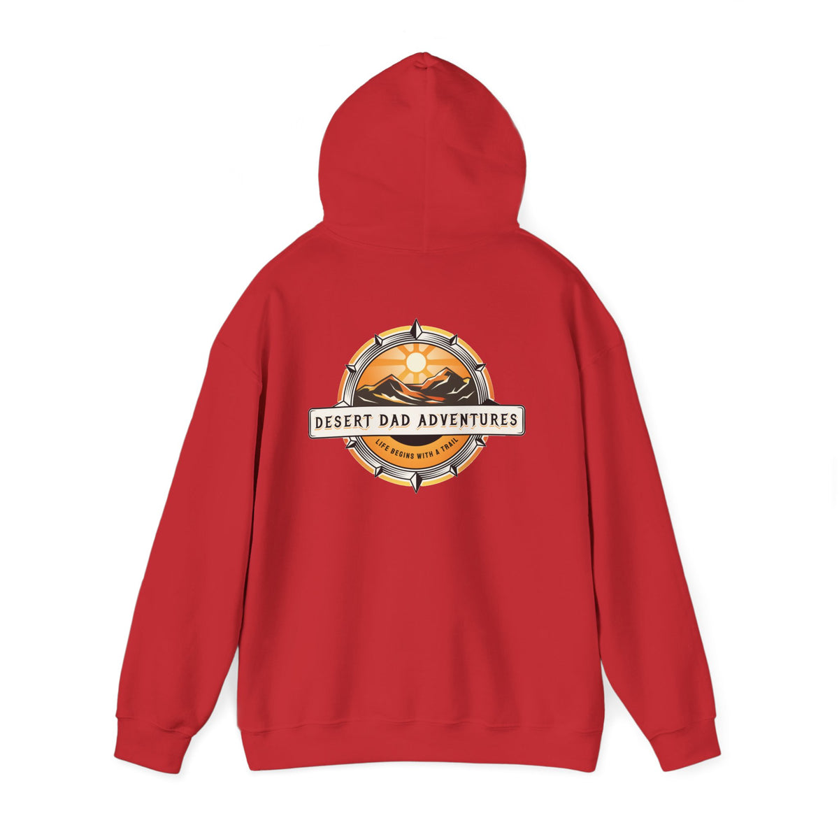 Desert Dad Adventures Pullover Hoodie — Front And Back Logo