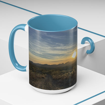 Desert Sunset Accent Coffee Mug (11/15oz)
