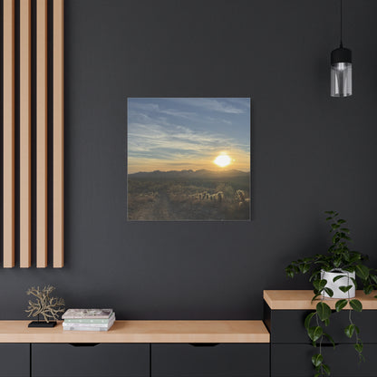 Desert Sunset Matte Canvas Wall Art