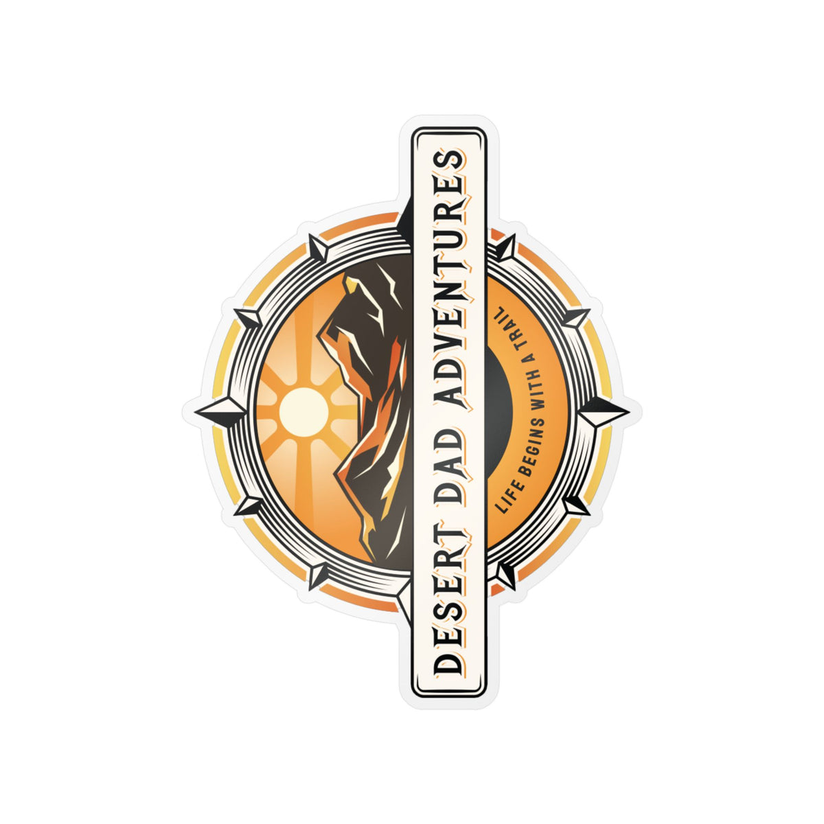 Desert Dad Adventures Emblem Vinyl Sticker